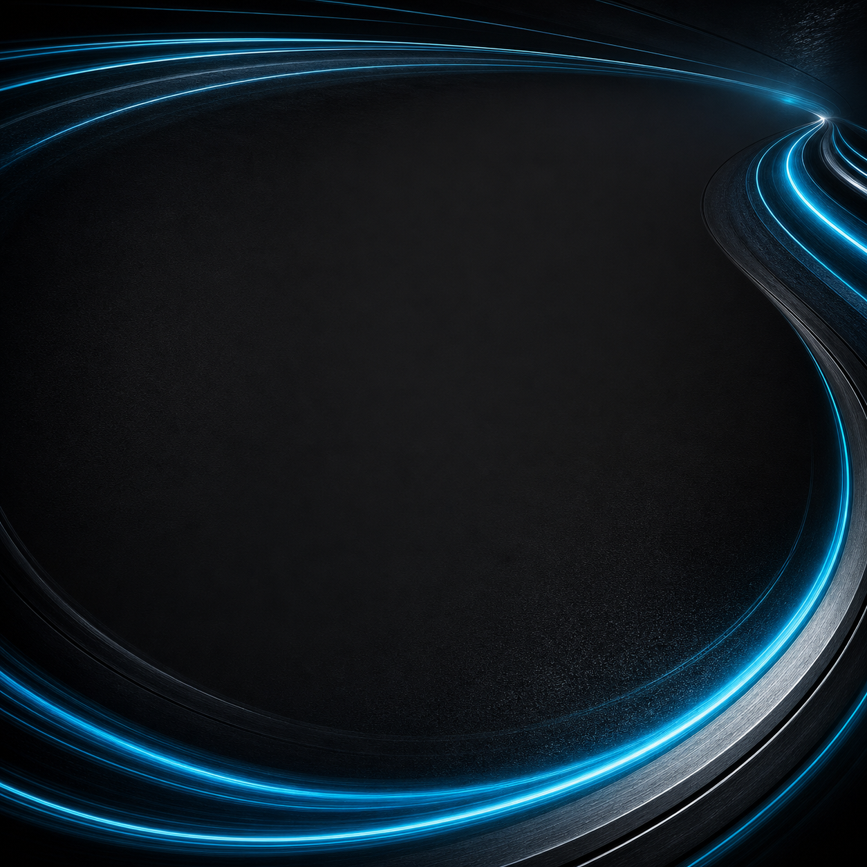Abstract Driven campaign artwork with cyan motion lines on charcoal texture