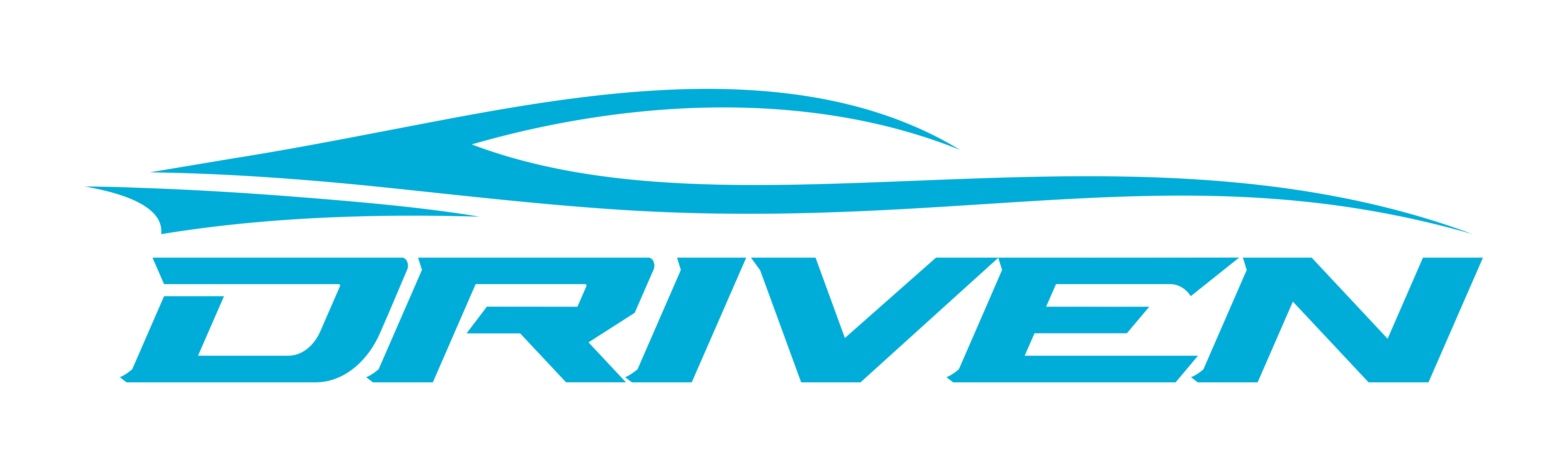 Driven single-color cyan logo