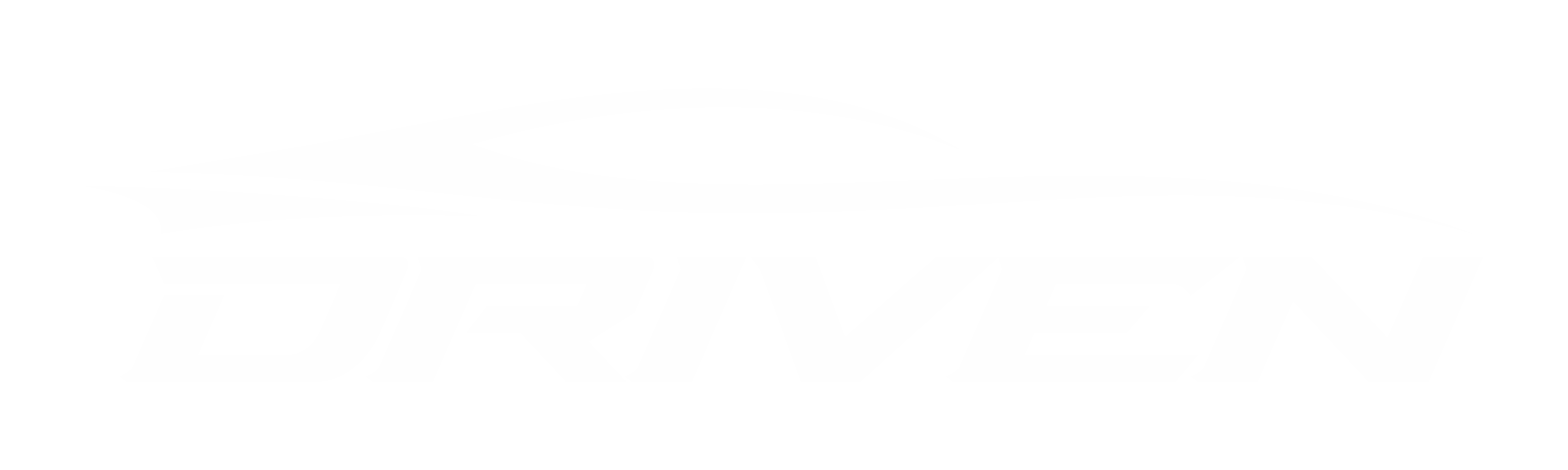 Driven single-color white logo